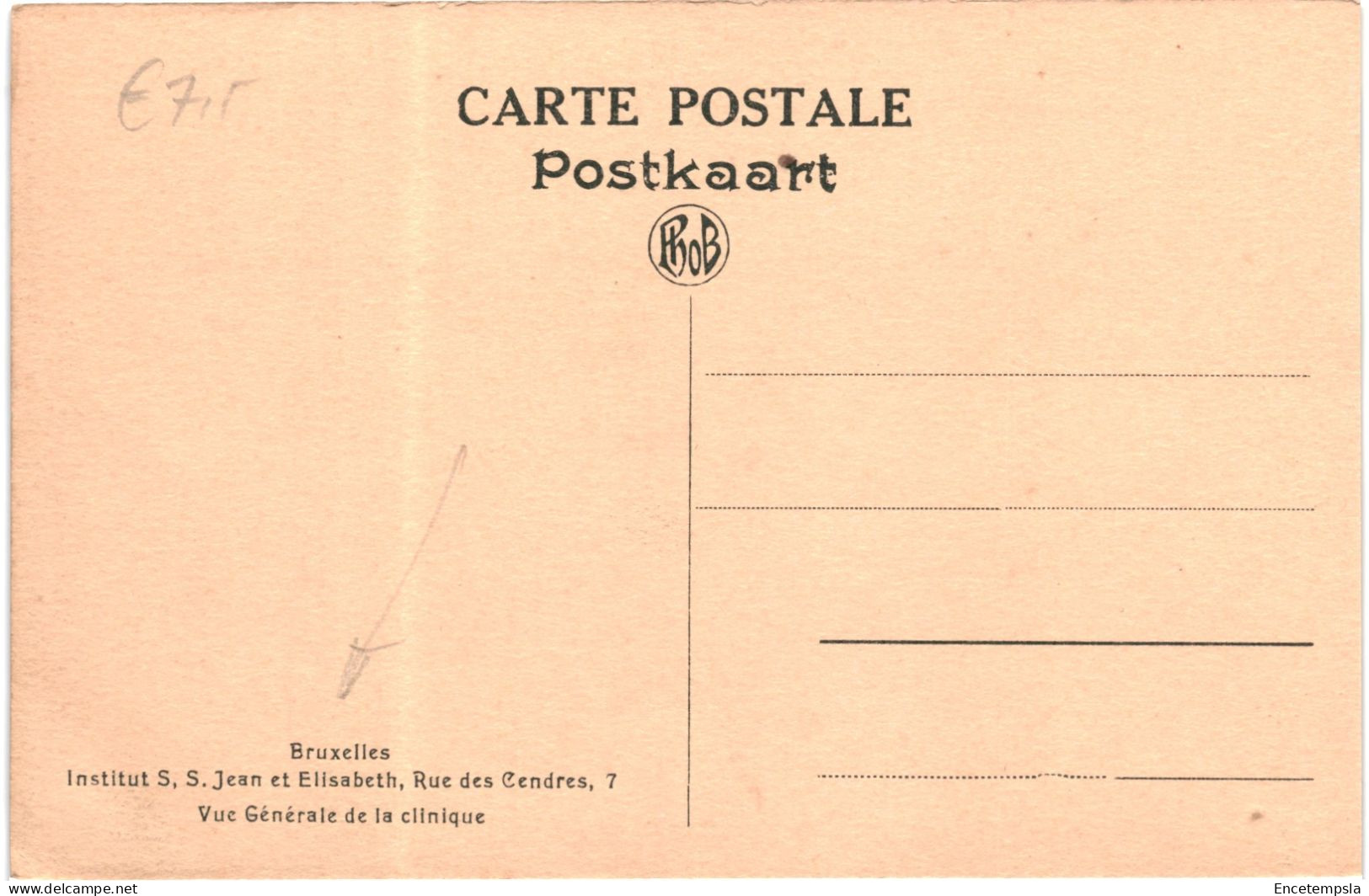 CPA Carte Postale Belgique Bruxelles Institut Saint Jean Vue D'ensemble De La Clinique  VM79399 - Gezondheid, Ziekenhuizen