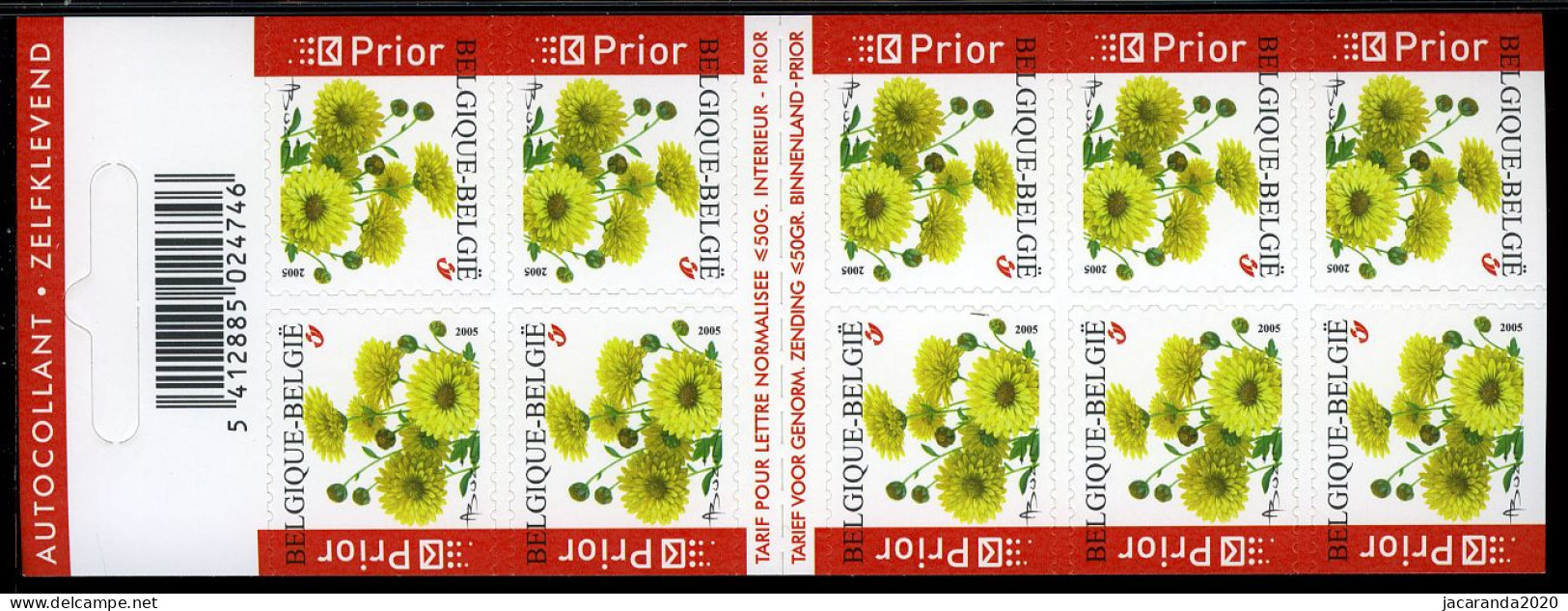 België B55 - Bloemen - Fleurs - Chrysant -  André Buzin - Zelfklevend - Autocollants - Validité Permanente - 2005 - 1997-… Permanent Validity [B]