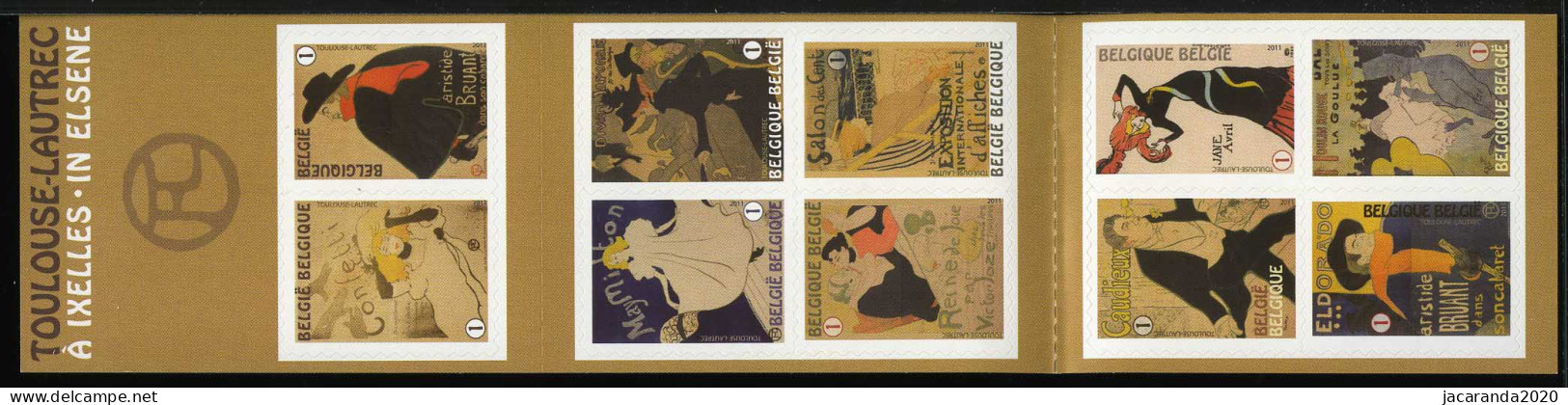 België B122 - Kunst - Henri De Toulouse-Lautrec - Art - Zelfklevend - Autocollants - 2011 - 1997-… Dauerhafte Gültigkeit [B]