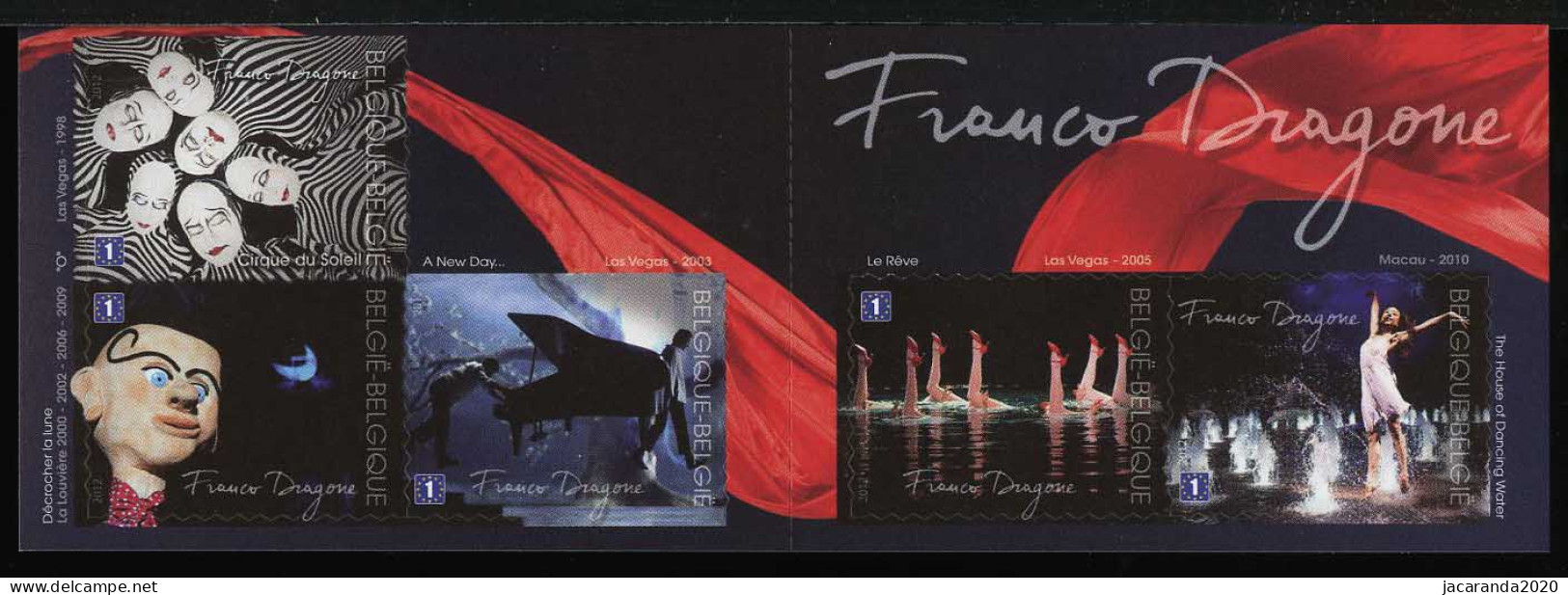 België B127 - Franco Dragone - Cirque Du Soleil - 1E - Zelfklevend - Autocollants - 2012 - 1997-… Dauerhafte Gültigkeit [B]