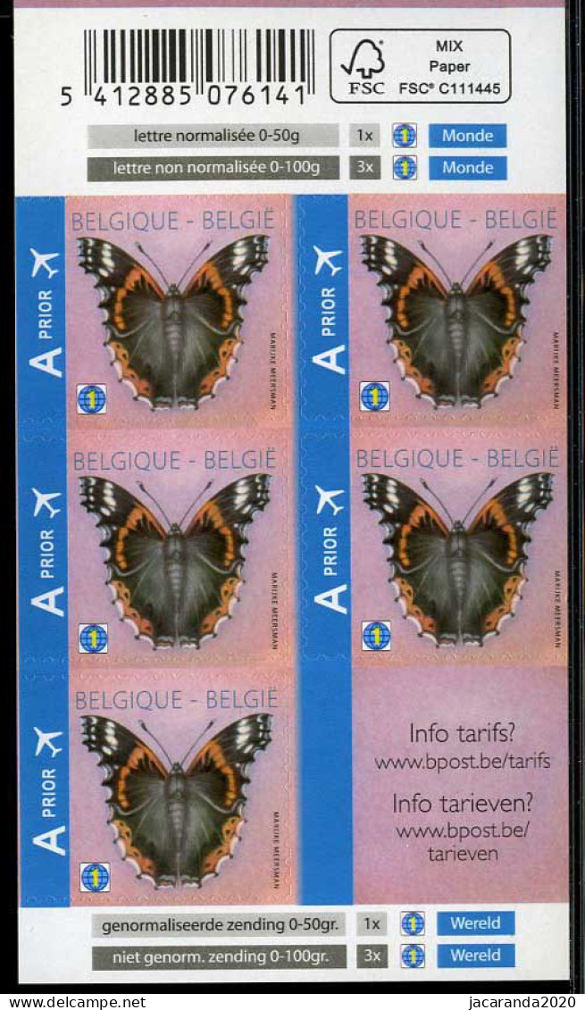België B137 - Vlinders - Papillons - 1W - Zelfklevend - Autocollants - 2013 - 1997-… Permanent Validity [B]