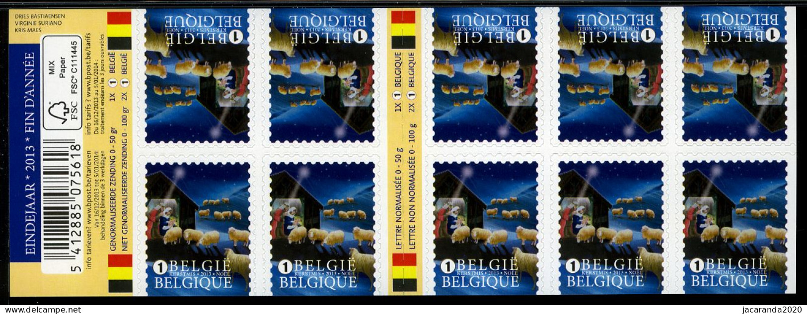 België B143 - Kerstmis En Nieuwjaar - Noël Et Nouvel An - Nationaal - Zelfklevend - Autocollants - 2013 - 1997-… Permanente Geldigheid [B]