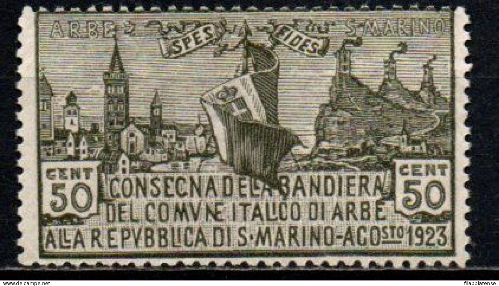 1923 - San Marino 88 Bandiera Di ARBE  ++++++ - Unused Stamps