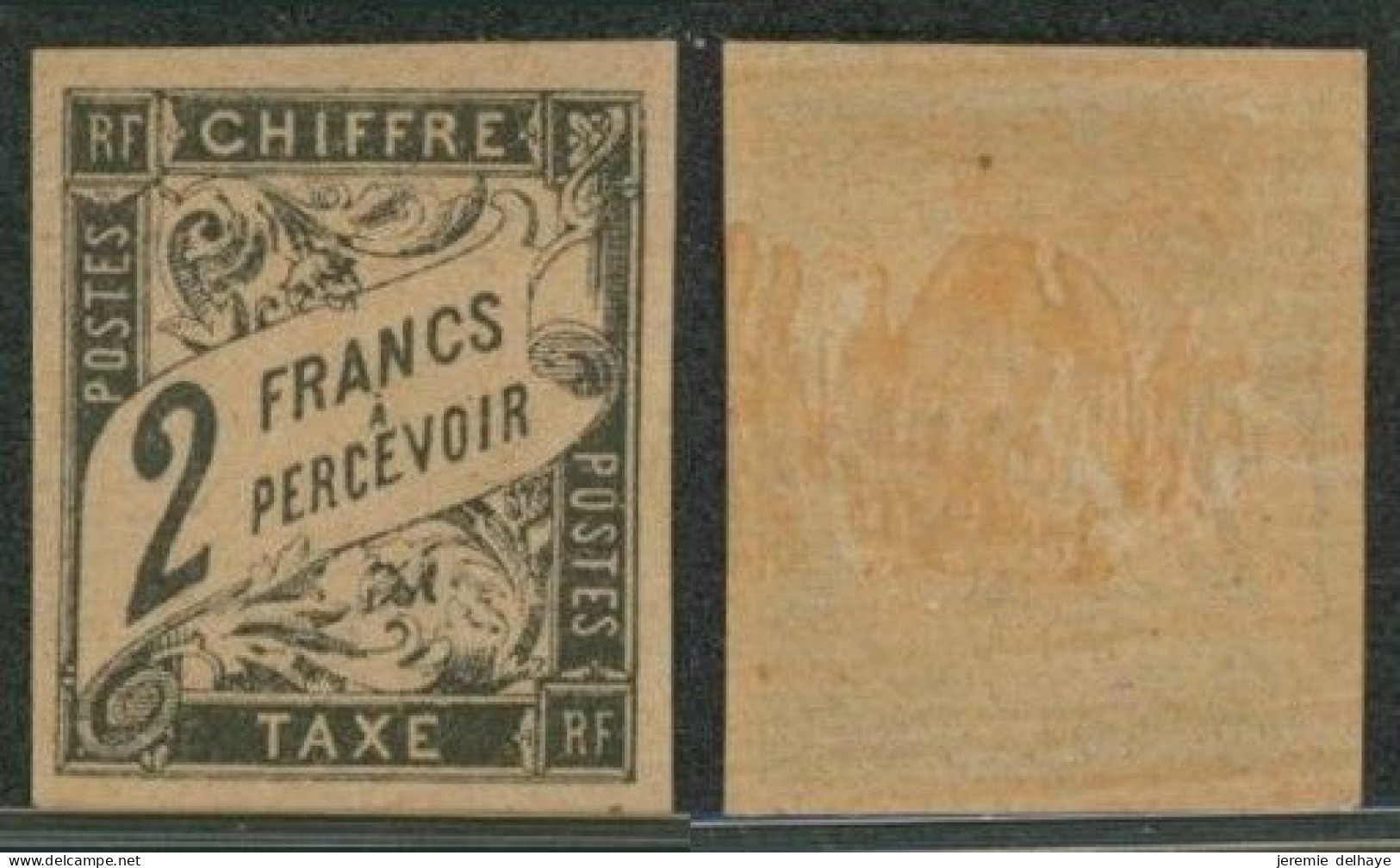 Colonies Françaises (taxe) - Yv N°13* Neuf Charniéré.  2f Noir - Ceres