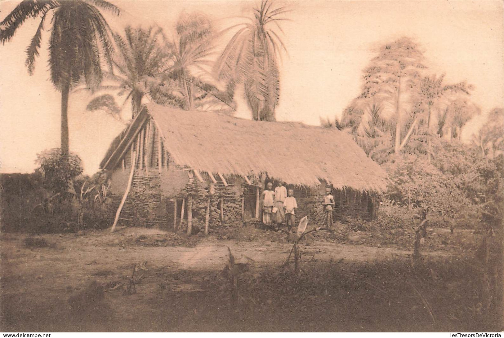 CONGO BELGE - Première Maison Des Pères à Kisantu - Carte Postale Ancienne - Belgisch-Congo