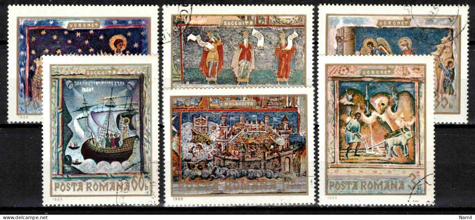 Roumanie 1969 Mi 2814-9 (Yv 2497-2502), Obliteré - Used Stamps