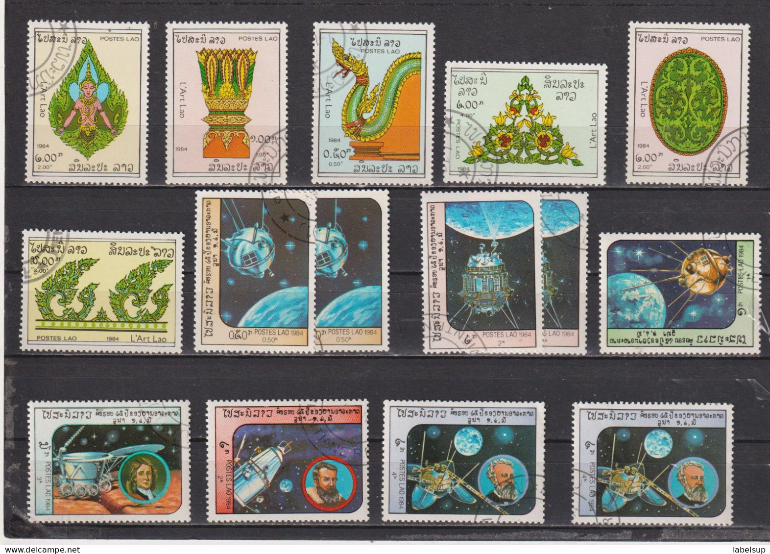 Collection / Lot De Timbres Neufs Du Laos De L'année 1984 3 Photos - Laos