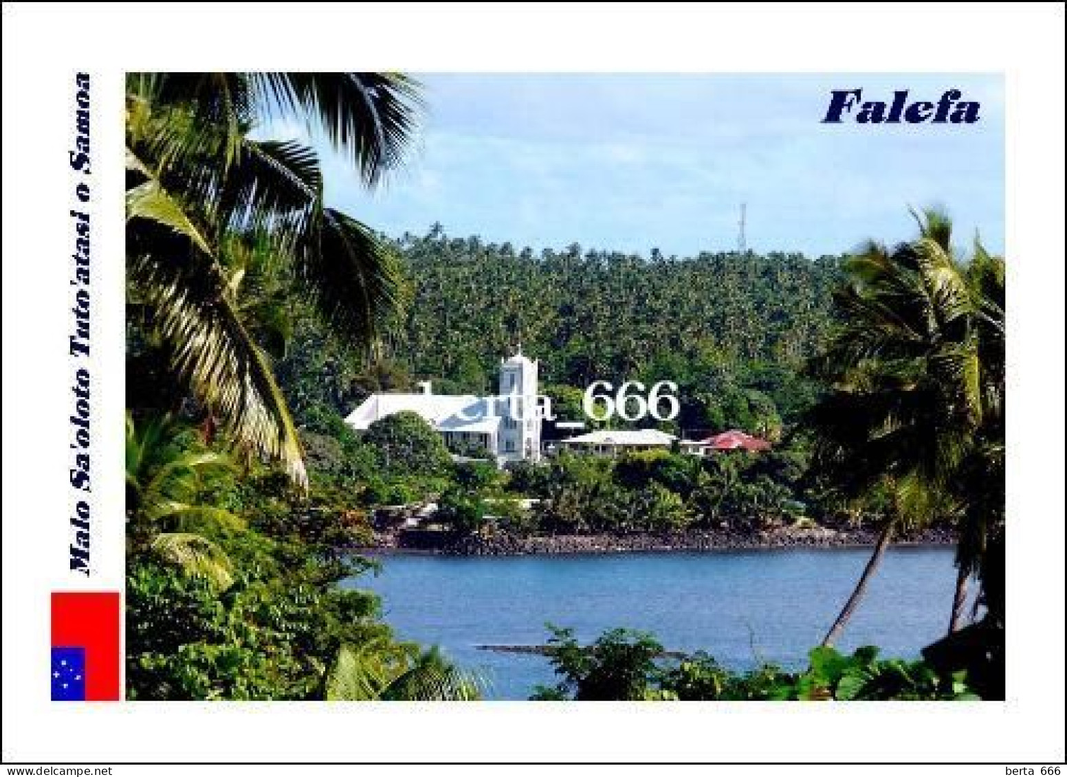 Samoa Falefa Church New Postcard - Samoa