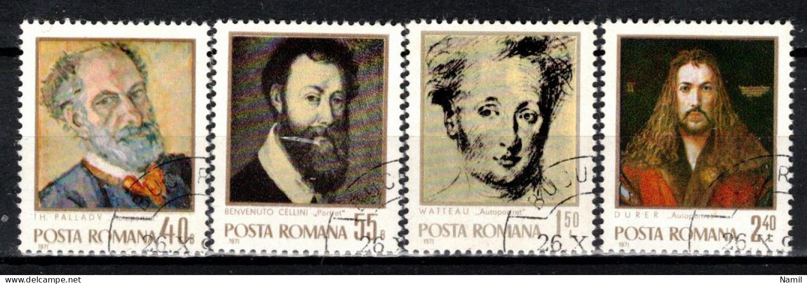 Roumanie 1971 Mi 2979-82 (Yv 2648-51), Obliteré - Usati