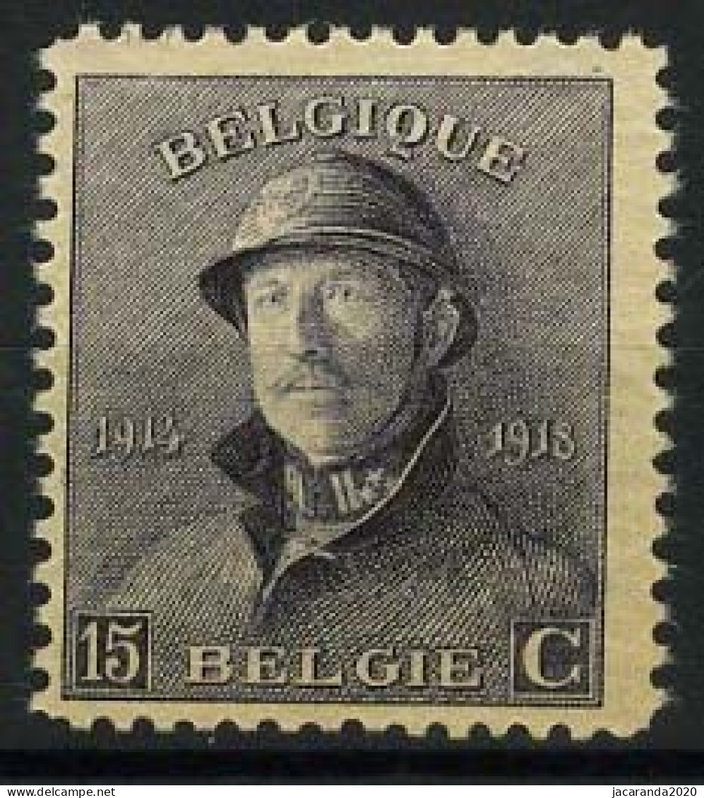 België 169A ** - Koning Albert I - 1ste Oplage - 1919-1920 Albert Met Helm