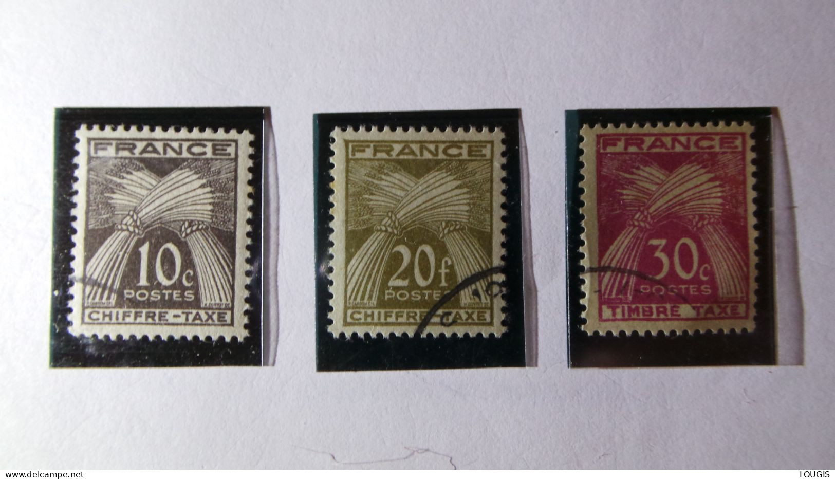 LOT TIMBRES TAXE - 1960-.... Usati