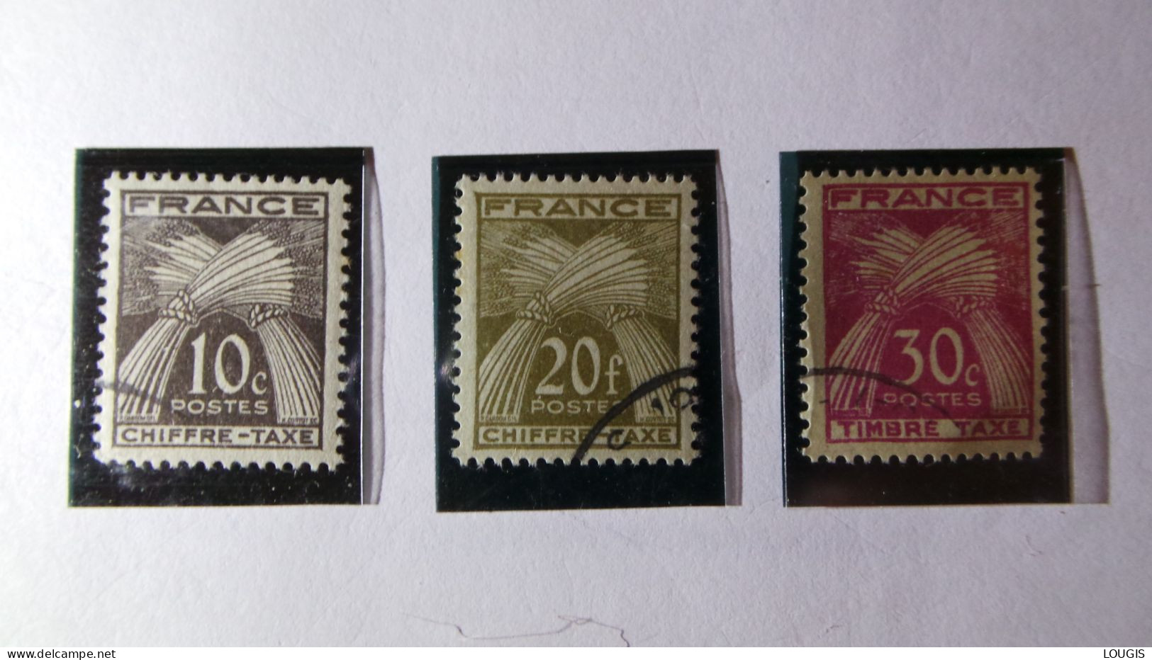 LOT TIMBRES TAXE - 1960-.... Usados