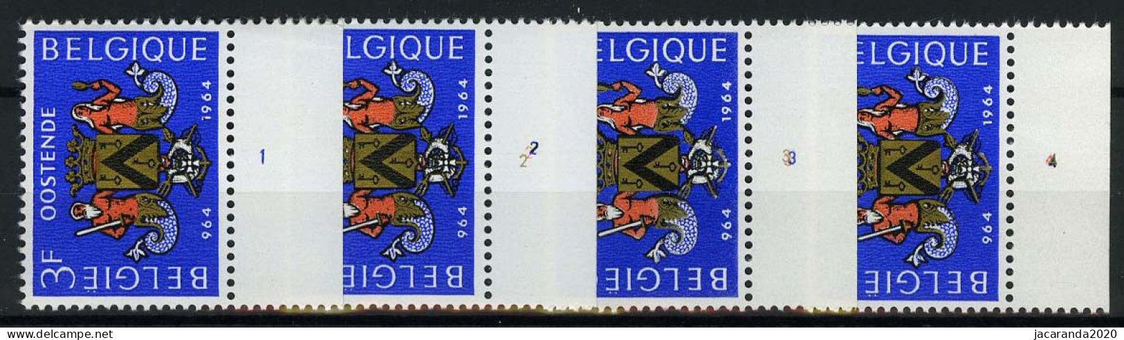 België 1285 - Oostende - Plnr 1/4 - 1961-1970