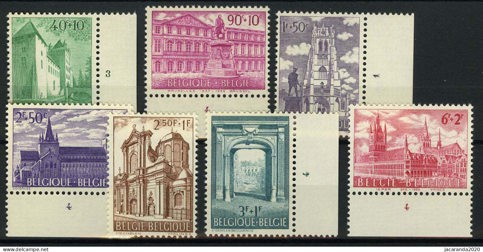België 1205/11 - Bouwkunde - 1961-1970