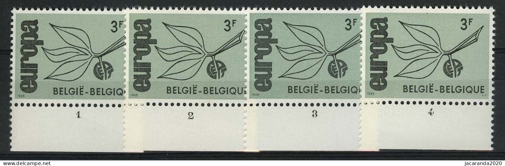 België 1343 - Europa 1965 - Plnr 1/4 - 1961-1970
