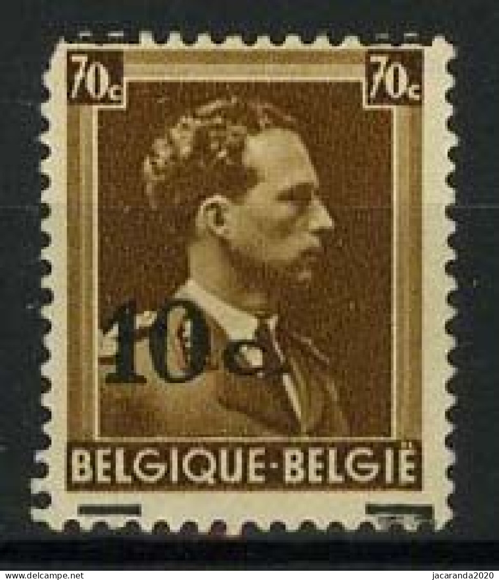 België 427-Cu * - Koning Leopold III - Opdruk Verschoven  - Autres & Non Classés