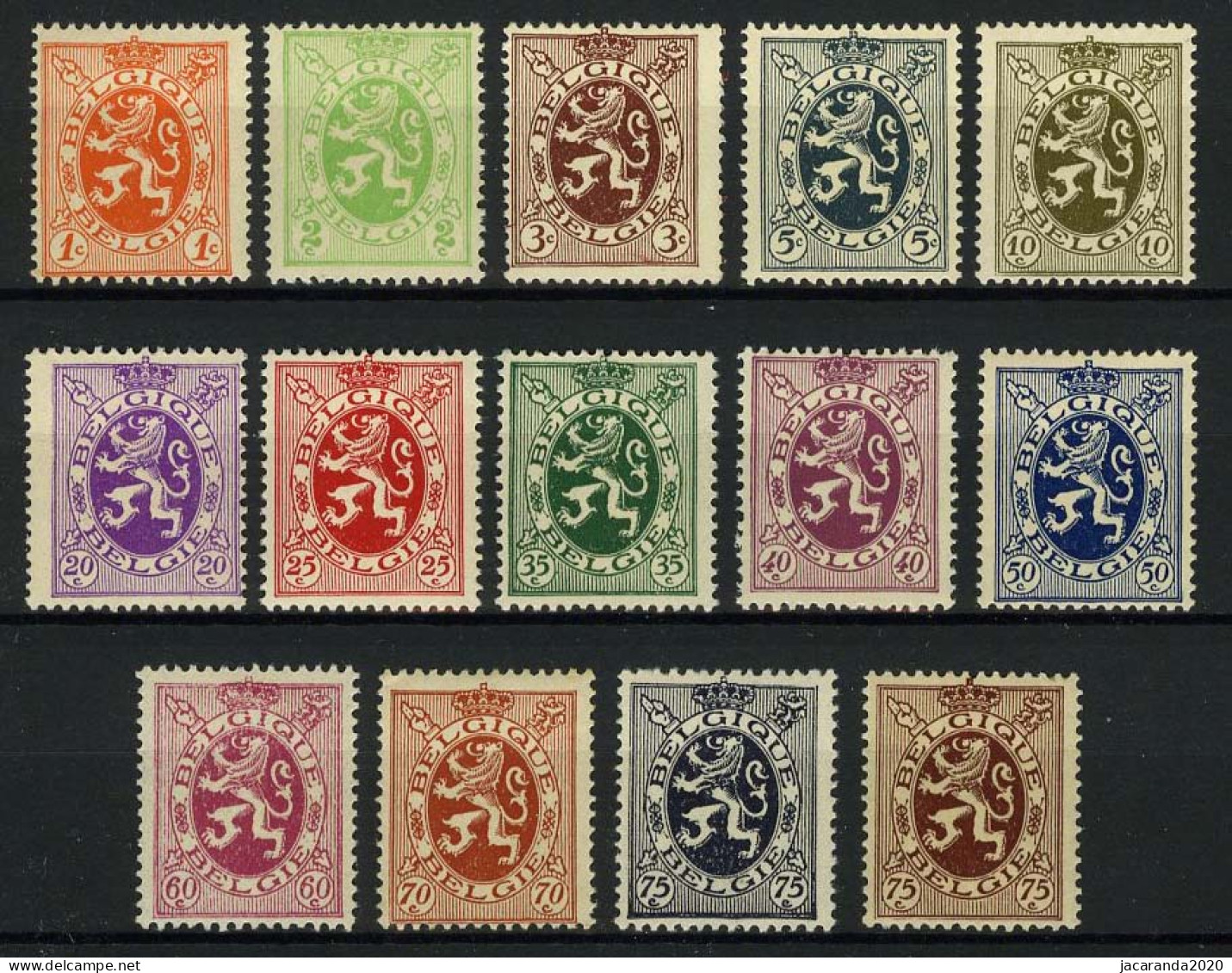 België 276/88A ** - Heraldieke Leeuw - 1929-1937 Heraldischer Löwe