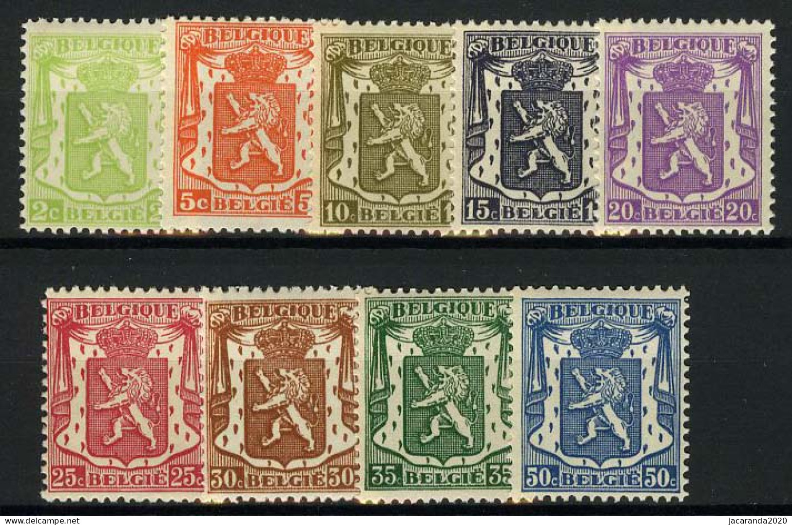 België 418A/26 ** - Klein Staatswapen - 1935-1949 Kleines Staatssiegel