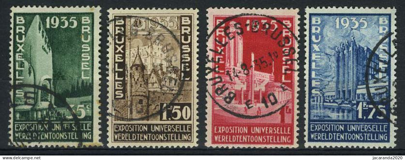 België 386/89 - Expo 58 - Gestempeld - Oblitéré - Used - Gebruikt