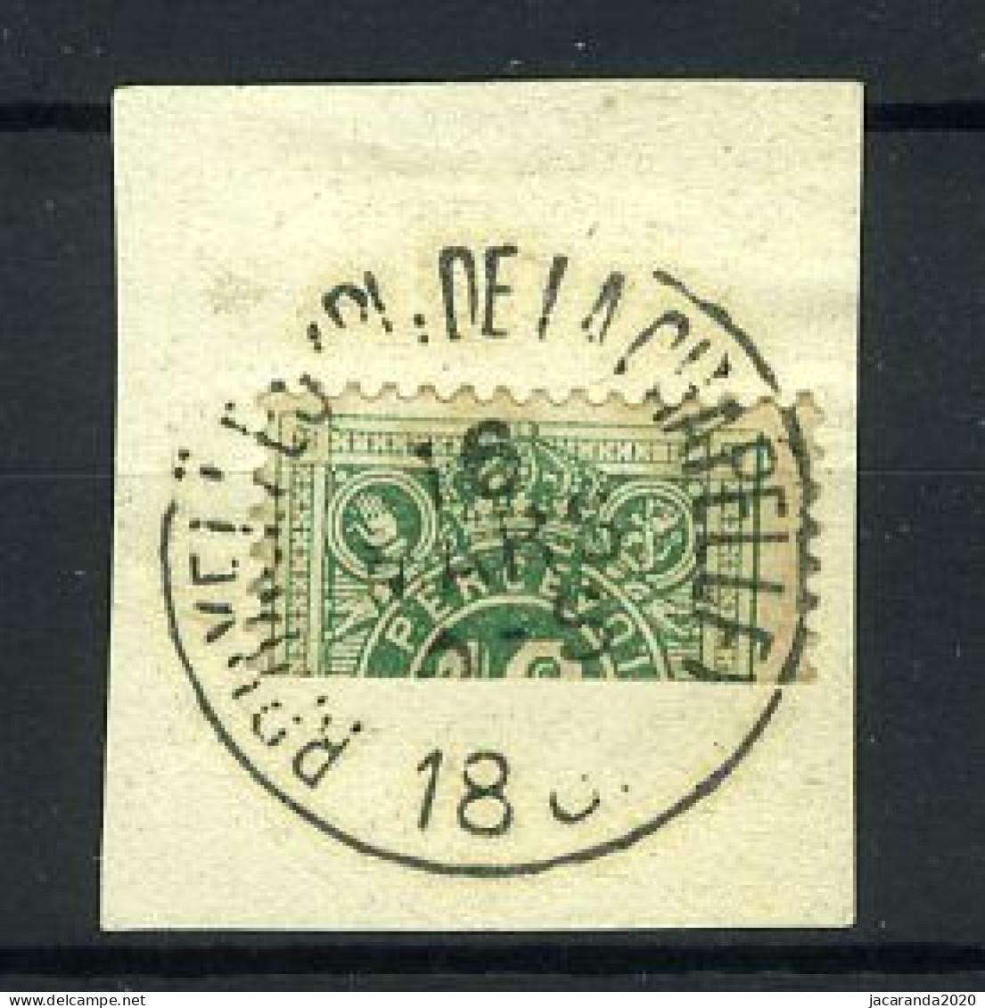 België TX 1 - Halve Zegel Op Fragment - Horizontaal Gesneden - Stempel: Bruxelles (Pl. De La Chapelle) - Postzegels