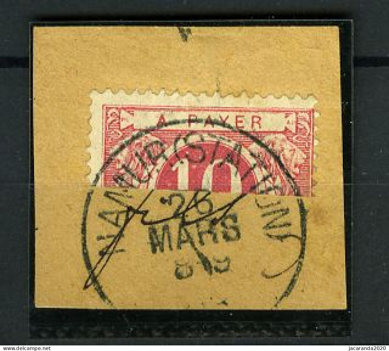 België TX 5a - Halve Zegel Op Fragment - Horizontaal Gesneden - Demi-timbre - Stempel: Namur (Station) - Postzegels