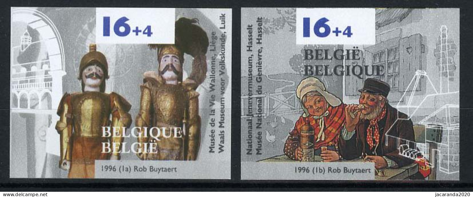 België 2624/25 ON - Museums - Liège - Hasselt  - 1981-2000