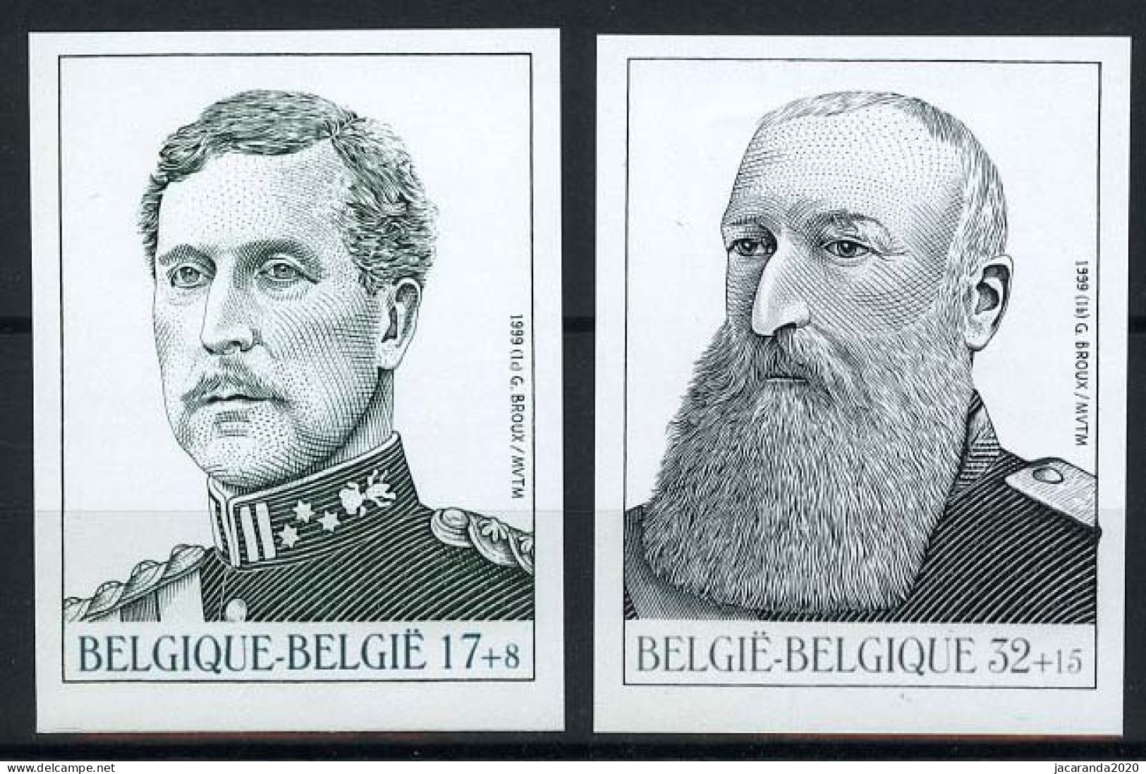 België 2793/94 ON - Koningshuis - Koning Albert I - Koning Leopold II - Andere & Zonder Classificatie