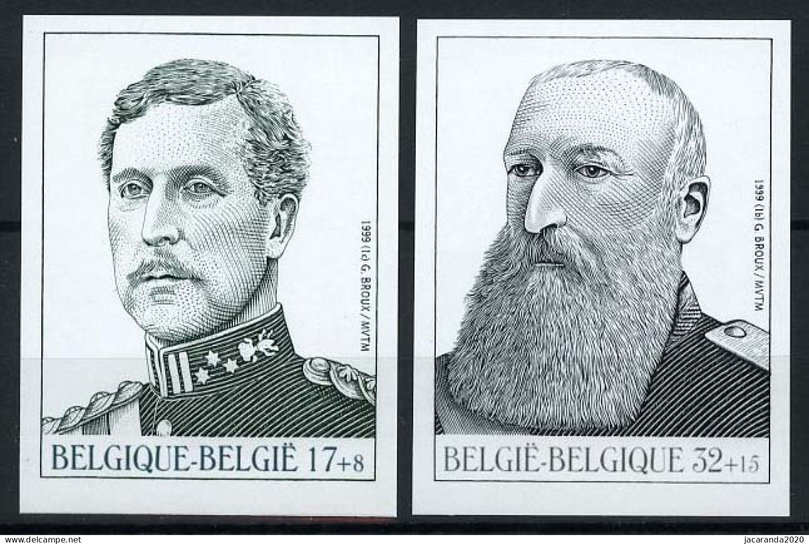 België 2793/94 ON - Koningshuis - Koning Albert I - Koning Leopold II - Andere & Zonder Classificatie