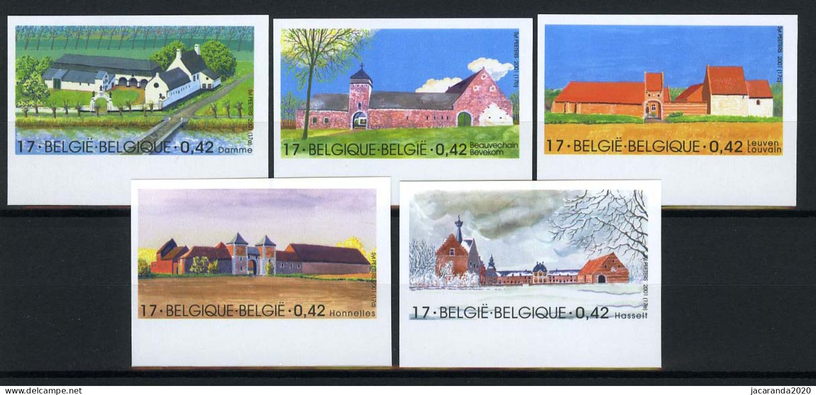 België 3017/21 ON - Boerderijen - Damme - Beauvechain - Leuven - Honnelles - Kuringen - Otros & Sin Clasificación