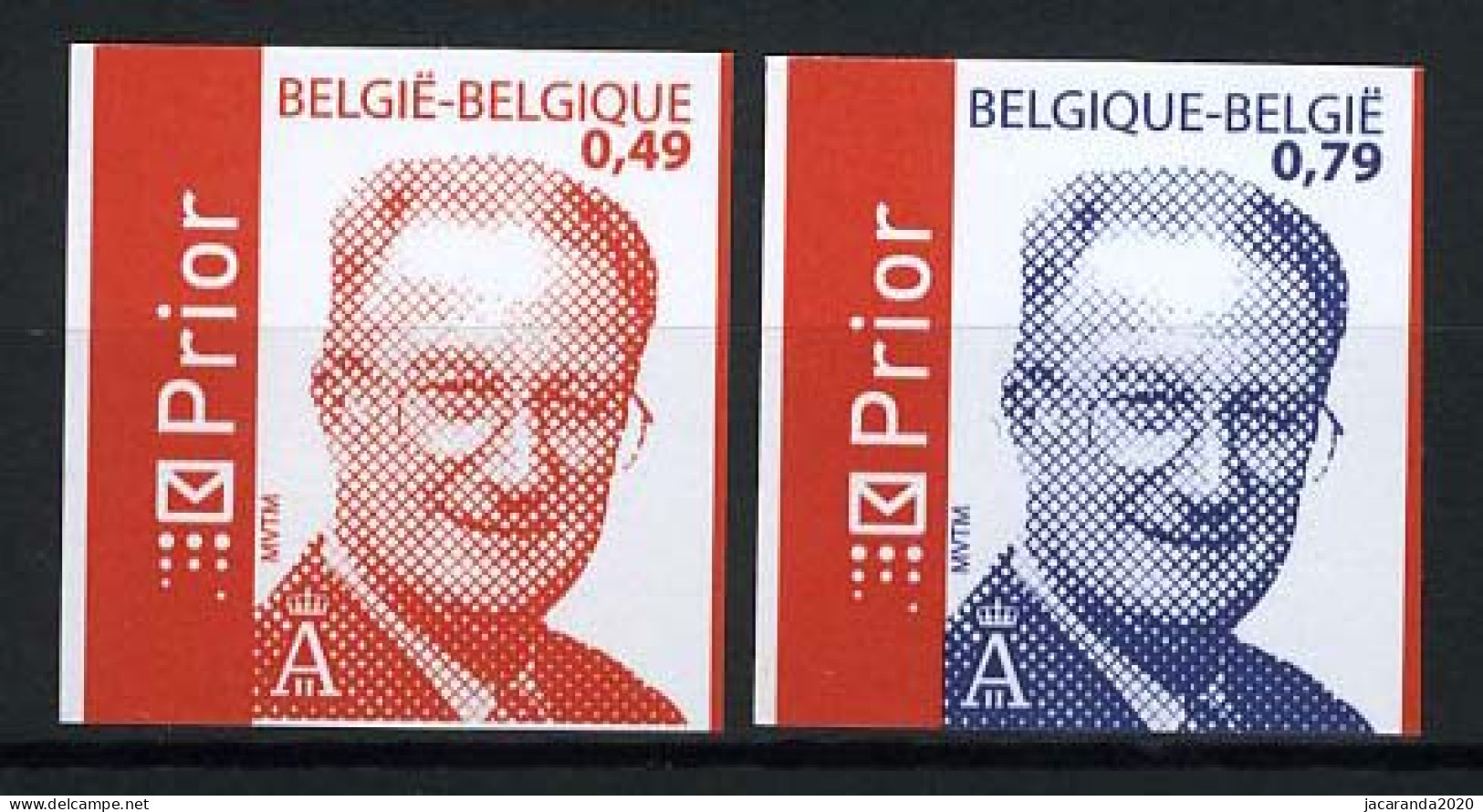 België 3208/09 ON - Koning Albert II - Roi Albert II  - 2001-…