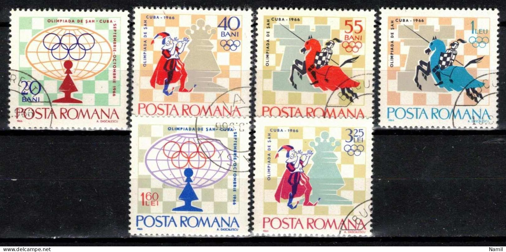 Roumanie 1966 Mi 2478-83 (Yv 2193-8), Obliteré - Used Stamps