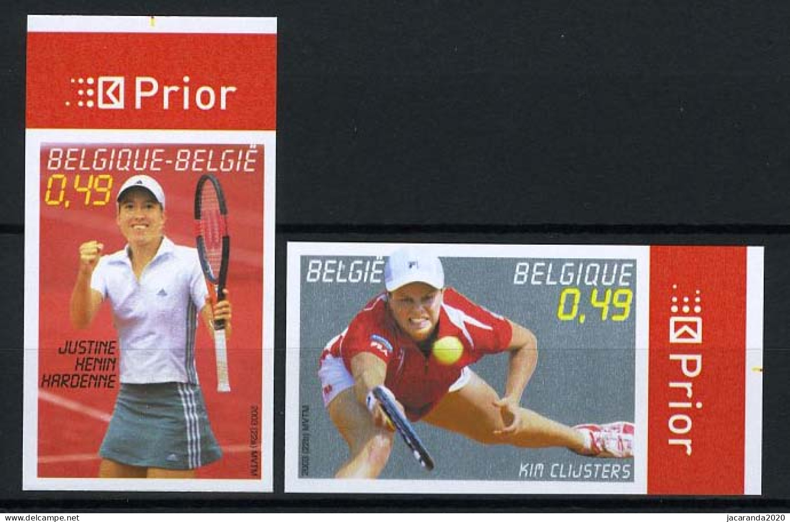 België 3225/26 ON - Sport - Tennis - Justine Henin-Hardenne - Kim Clijsters - 2001-…