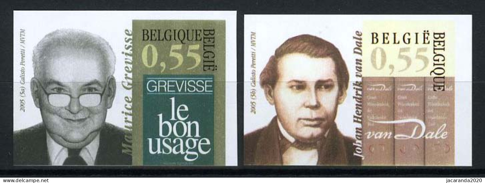 België 3353/54 ON - Onze Taal - Maurice Grevisse - Johan Hendrik Van Dale  - 2001-…