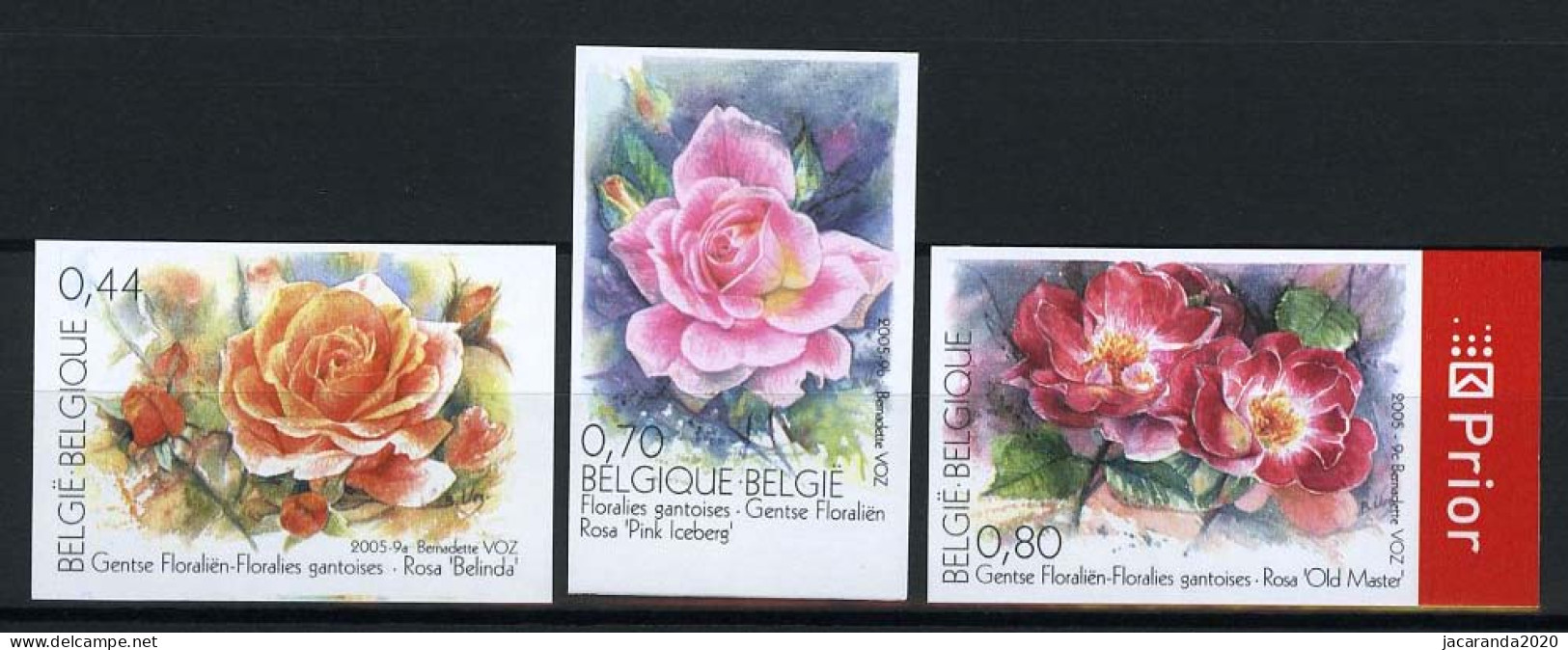 België 3383/85 ON - Gentse Floraliën XI - Rozen - Floralies Gantoises XI - Roses - 2001-…