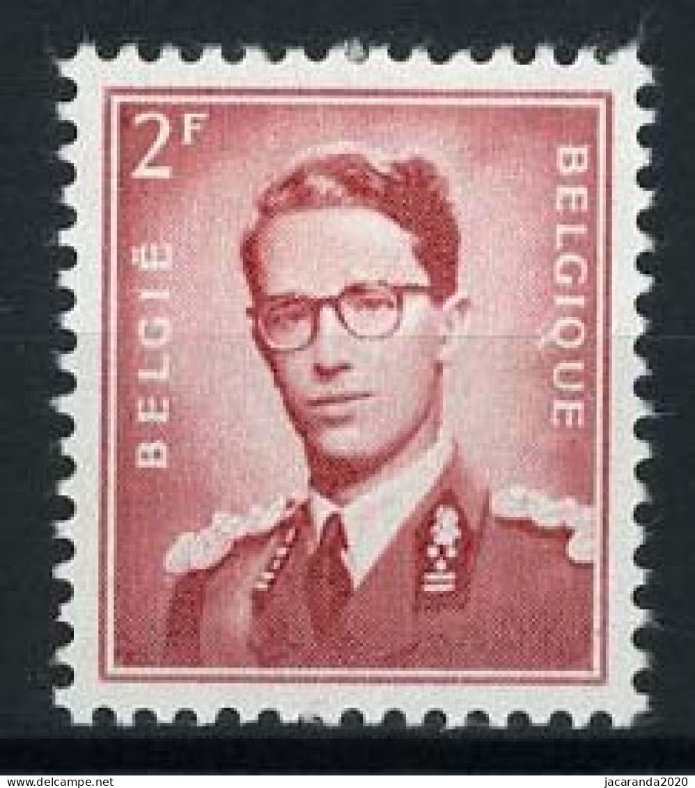 België 925 ** - Koning Boudewijn - 2F Rood - 1953-1972 Brillen