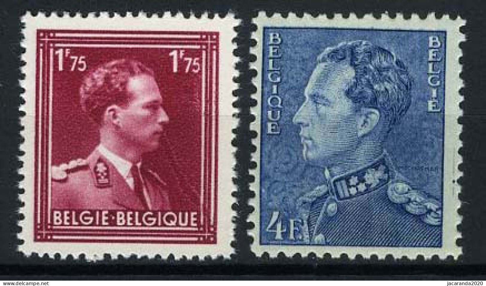 België 832/33 ** - Koning Leopold III - Poortman - Unused Stamps