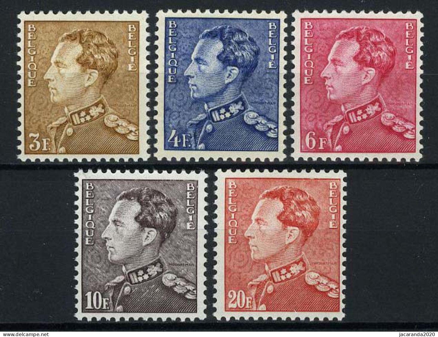 België 847/48B ** - K. Leopold III - Poortman - MNH - 1936-1951 Poortman