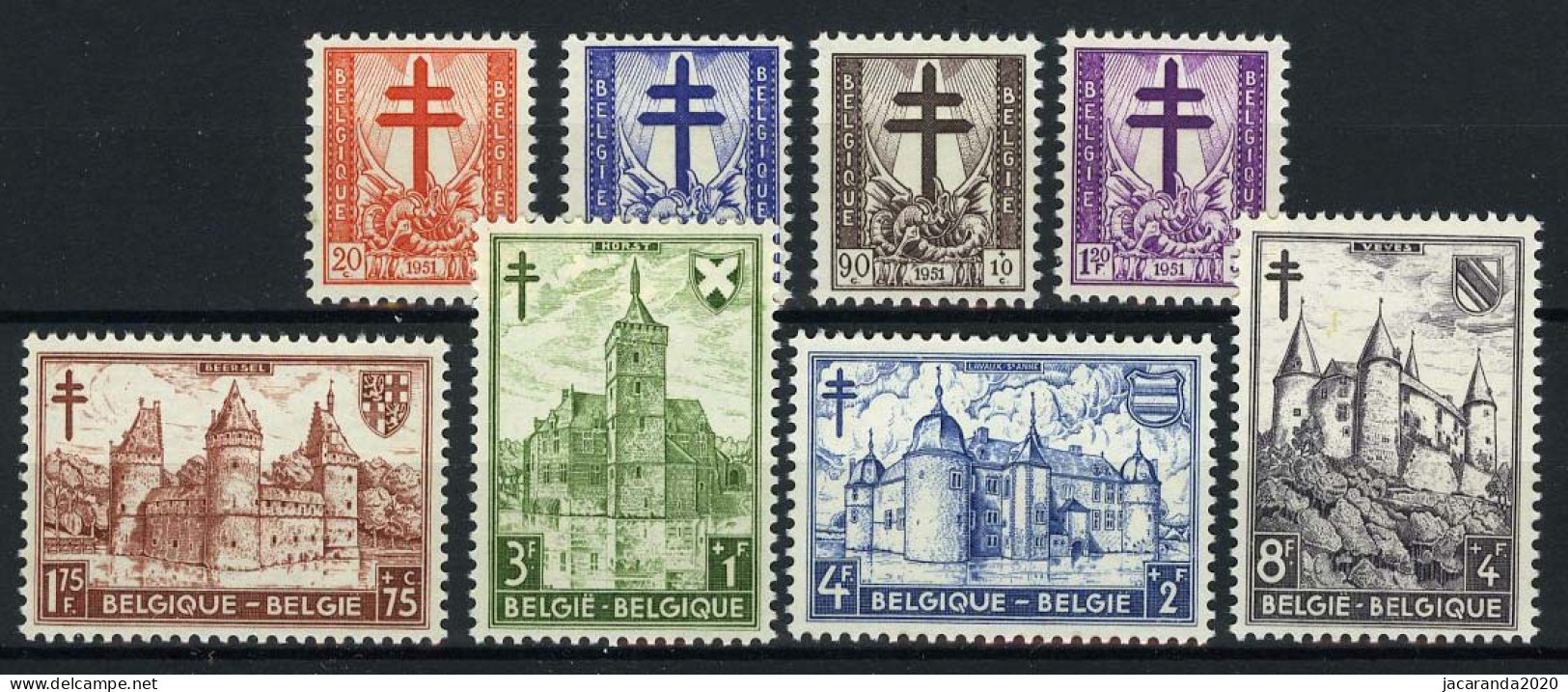 België 868/75 ** - Kastelen - Châteaux - MNH - Unused Stamps