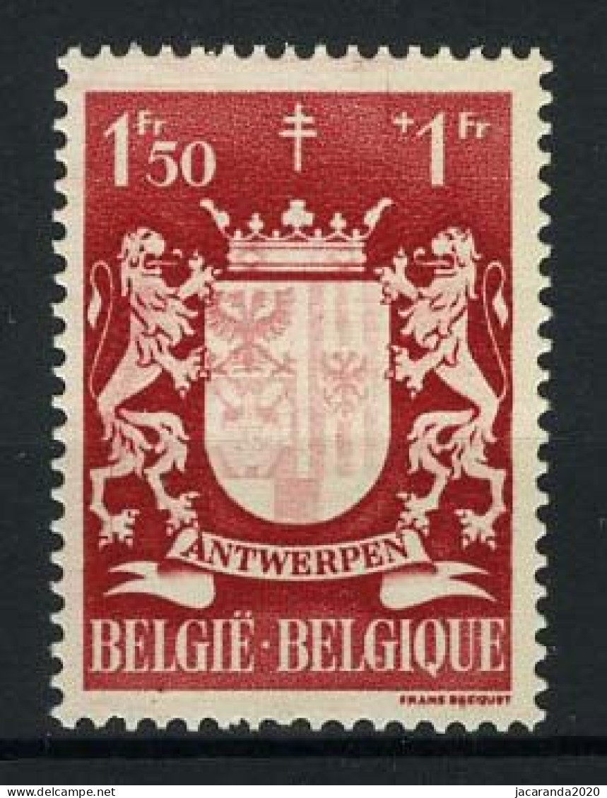 België 722 ** - Witte Leeuw - Wit Wapenschild - MNH - 1931-1960