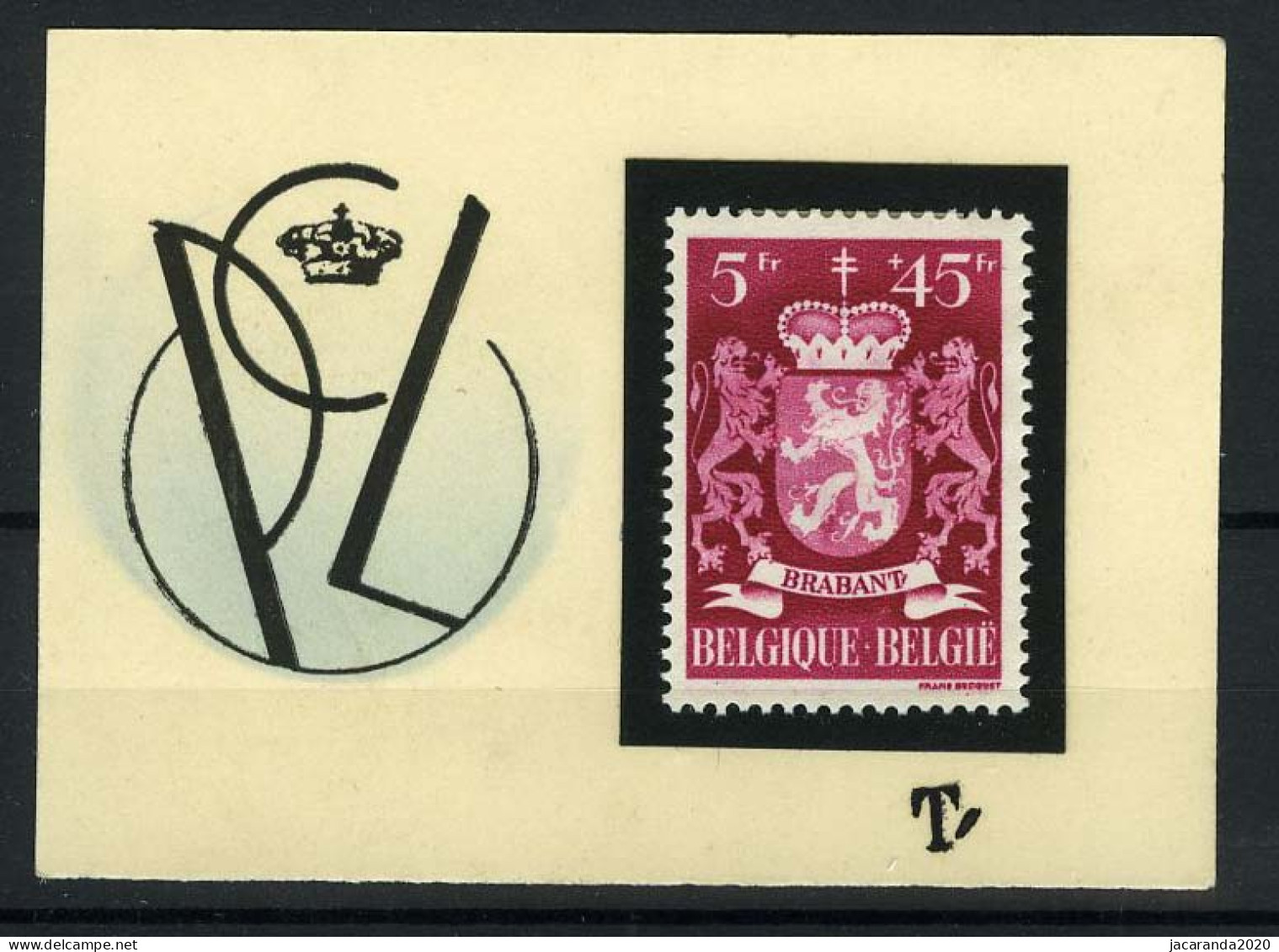 België 724 - Accent Na T Van Brabant - 1931-1960