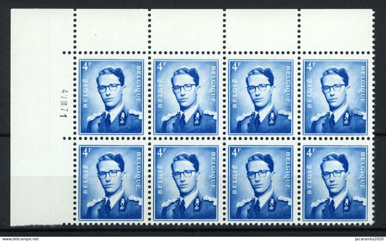 België 926P3-V1 ** - Koning Boudewijn - Blauwe Epaulet - Epaulette Bleue - MNH - 1931-1960