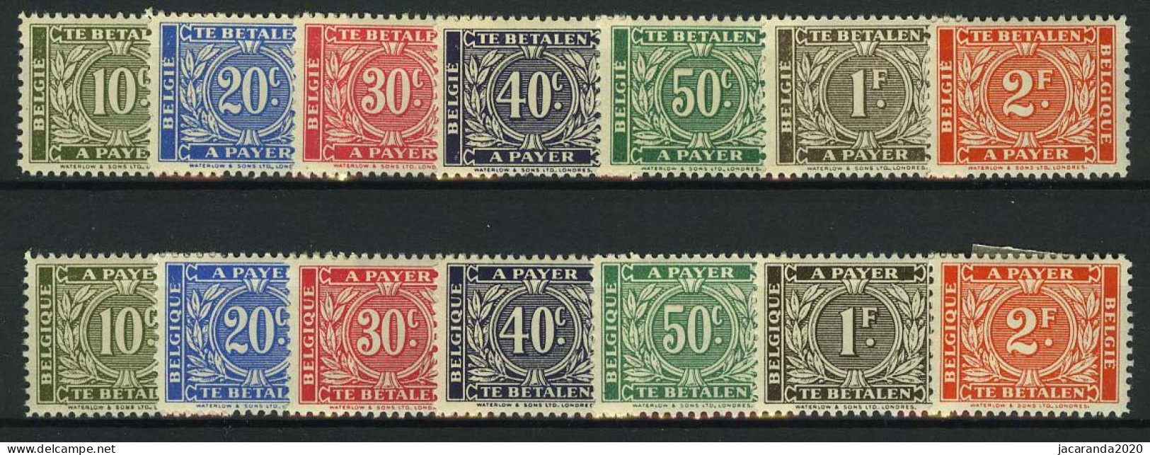 België TX 49/55A *  - Timbres