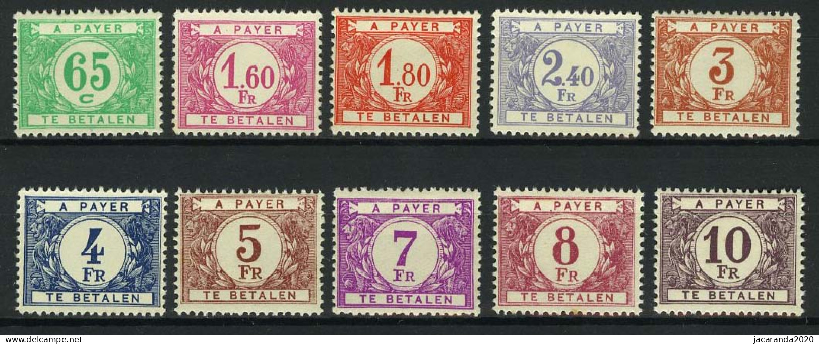 België TX 56/65 **/* - Postzegels