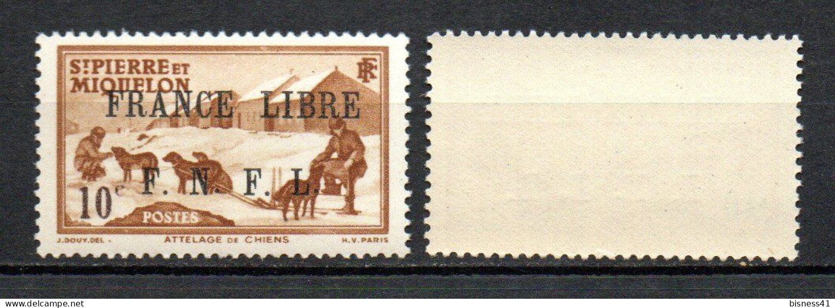 Col40 Colonie SPM St Pierre Et Miquelon France Libre N° 250 Neuf XX Luxe Cote : 33,00€ - Unused Stamps