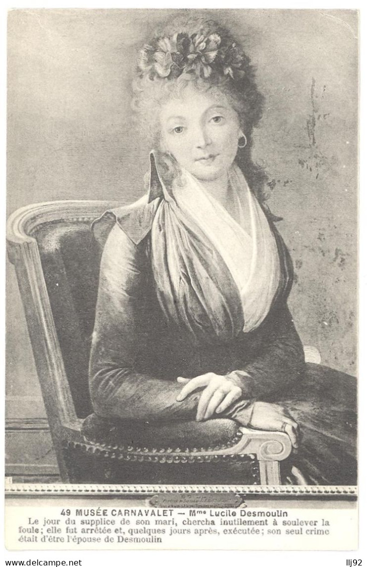 CPA 75 - 49. Musée CARNAVALET - Mme Lucile DESMOULIN - Musées