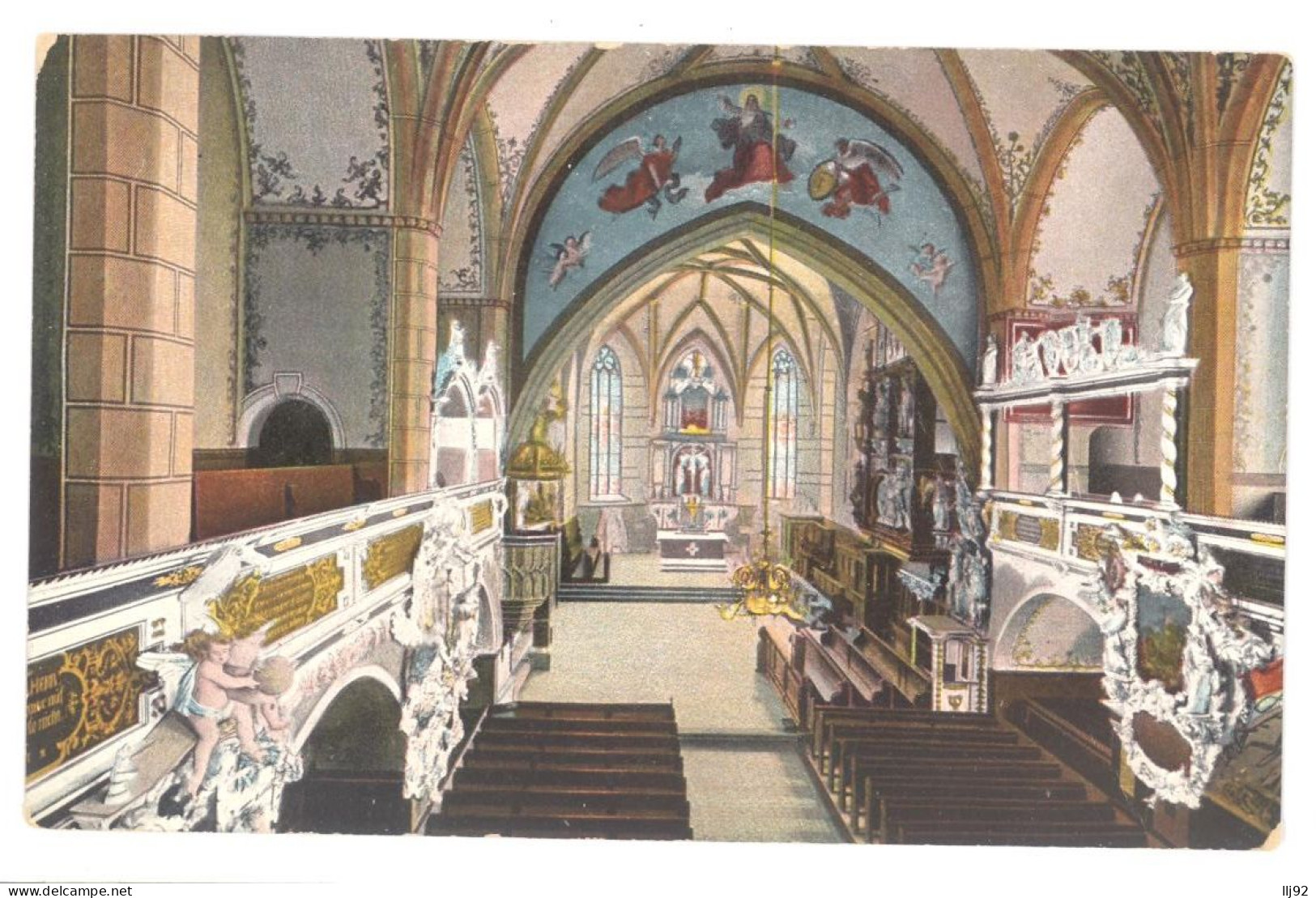 CPA ALLEMAGNE - SCHLEIZ - Inneres Der Bergkirche - Schleiz