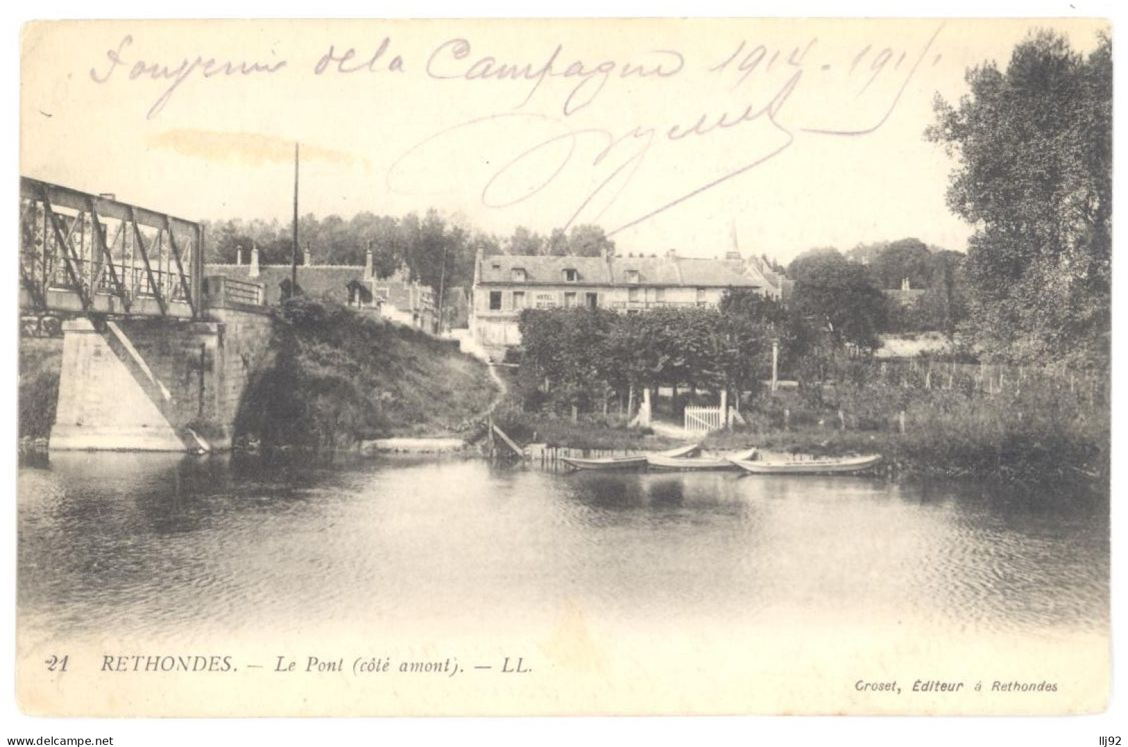 CPA 60 - 21. RETHONDES - Le Pont (côté Amont) - LL - Rethondes