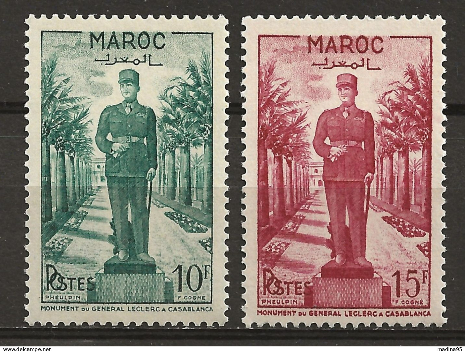 MAROC Colo:, **, N° YT 299 Et 300, TB - Unused Stamps