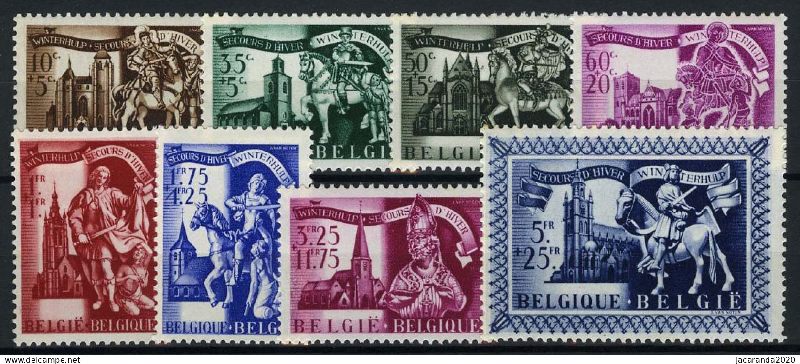 België 631/38 ** - Sint-Maarten V - Volledige Reeks 8w. - Unused Stamps