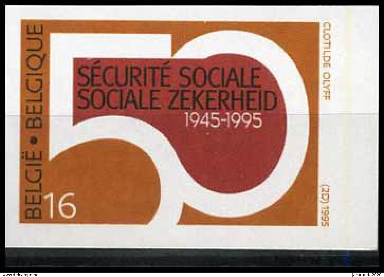 België 2588 ON - 50 Jaar Rijksdienst Sociale Zekerheid - R.S.Z. - 50 Ans De L'Off. Nat. De La Sécur. Sociale - O.N.S.S. - 1981-2000